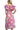 Back view showing elastic waist and flowing A-line skirt.