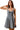 Main view of denim flare dress with vintage wash and ribbon bow detail