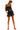Model side view of tank and shorts showing silhouette and embroidery