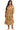 Main view of rust floral midi shirt dress with buttoned front and tiered skirt