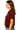 Side view of top with slightly dropped sleeve and clean seams