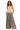 Model wearing a halter neck cami top with geometric print sleeveless and flowy silhouette