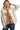 Front view of cream textured jacquard jacket with buttons and chest pockets