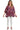 Main view of wine mix boho tunic blouse with paisley print and flowy silhouette.