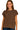 Main view of oversized crew neck sweater with ribbed texture and soft shape